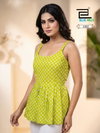 Princess Vol 5 By Blue Hills Pure Cotton Sleeves Ladies Top Wholesalers In Surat